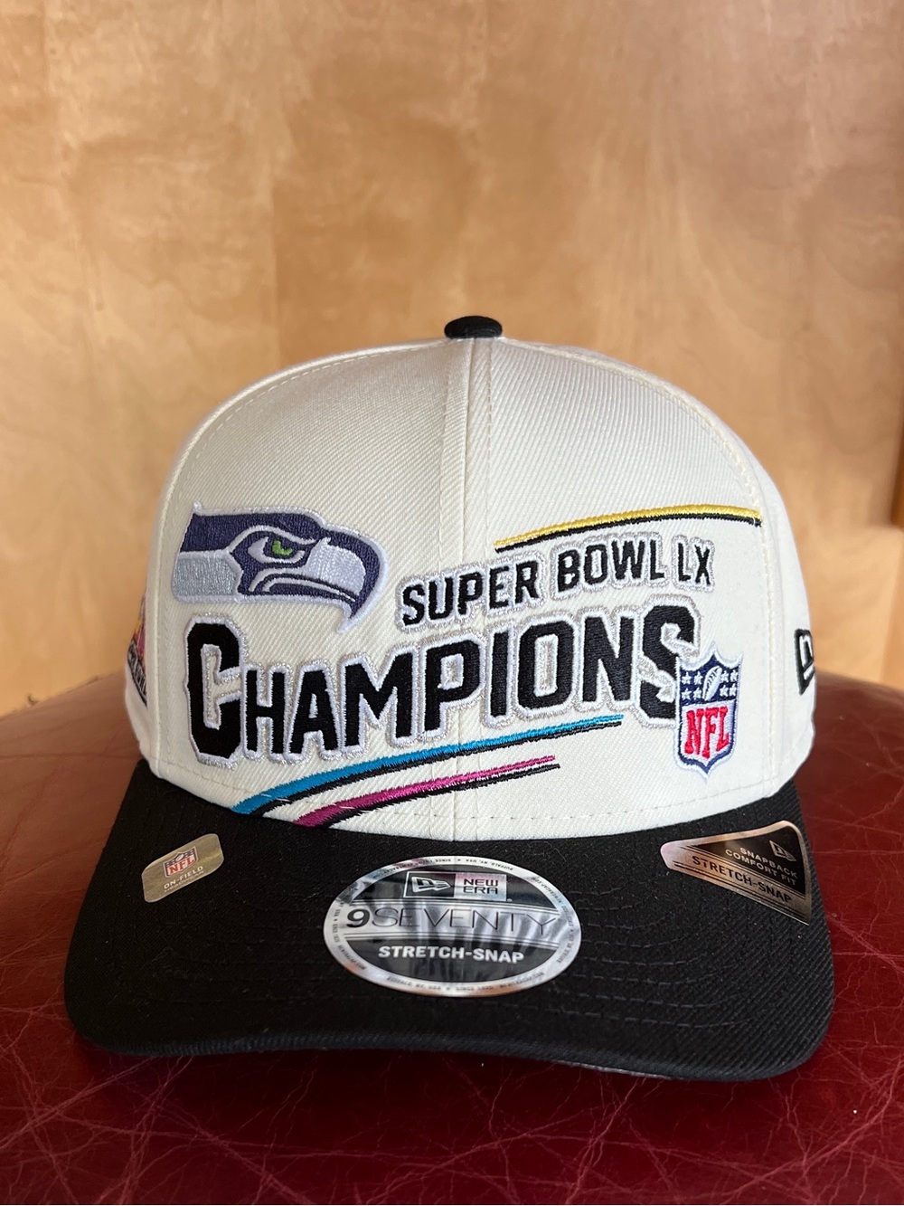 New Era Seattle Seahawks Super Bowl LX Champions Snapback Hat - Picture 2 of 10